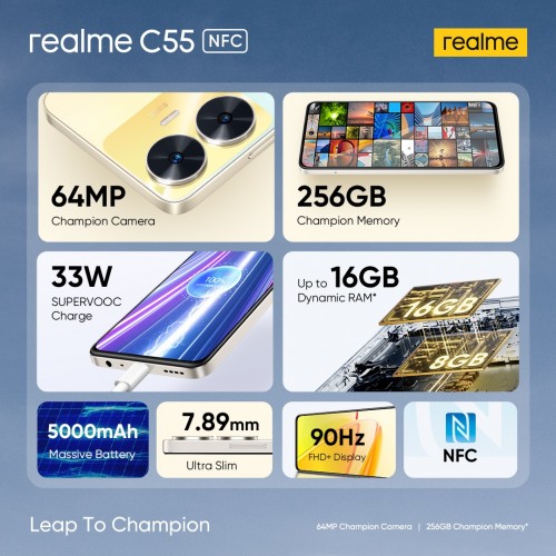 Realme C55 Özellikleri