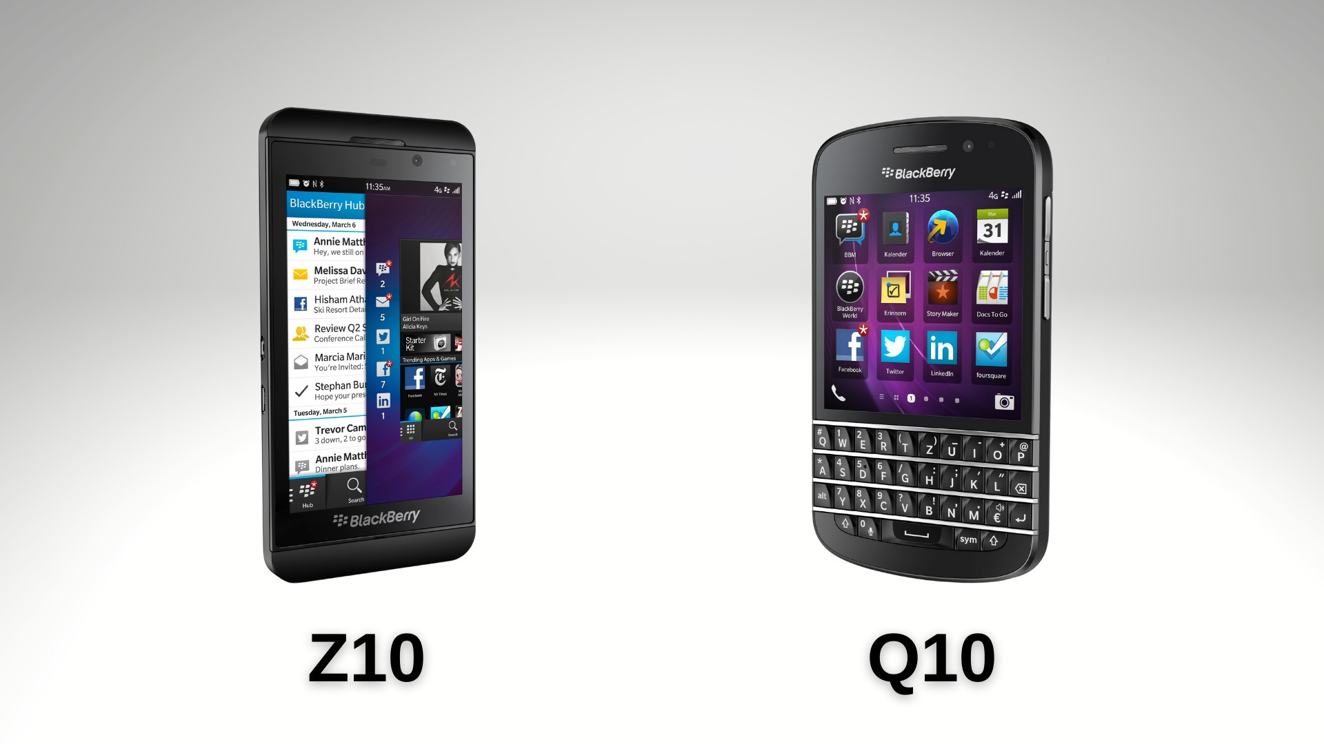 BlackBerry Z10 ve Q10