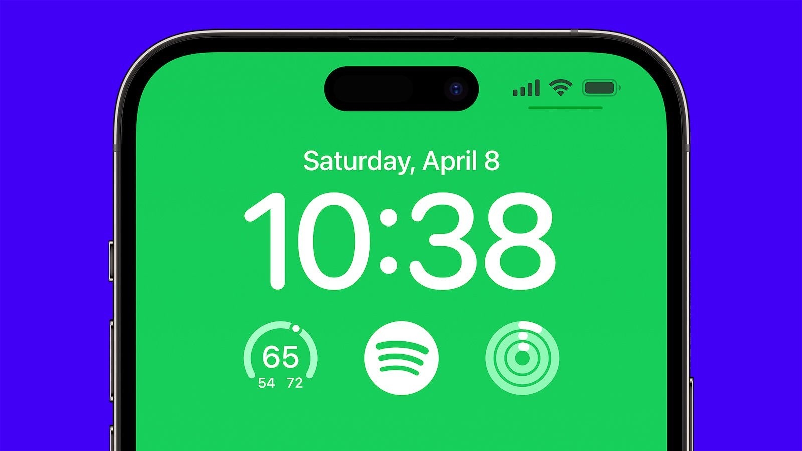Spotify Kilit ekranı widget