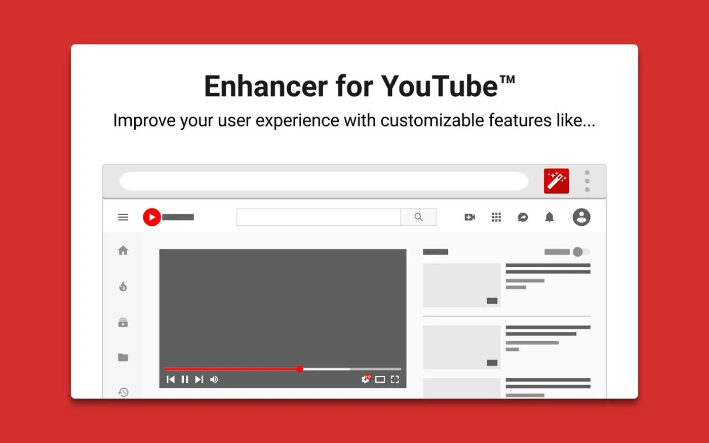 Youtube extension. Youtube Enhancer. Enhancer for youtube™. Улучшить youtube.