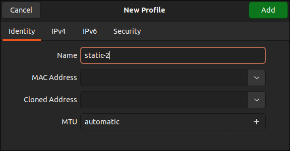 Ubuntu gui ile statik ip ayarı