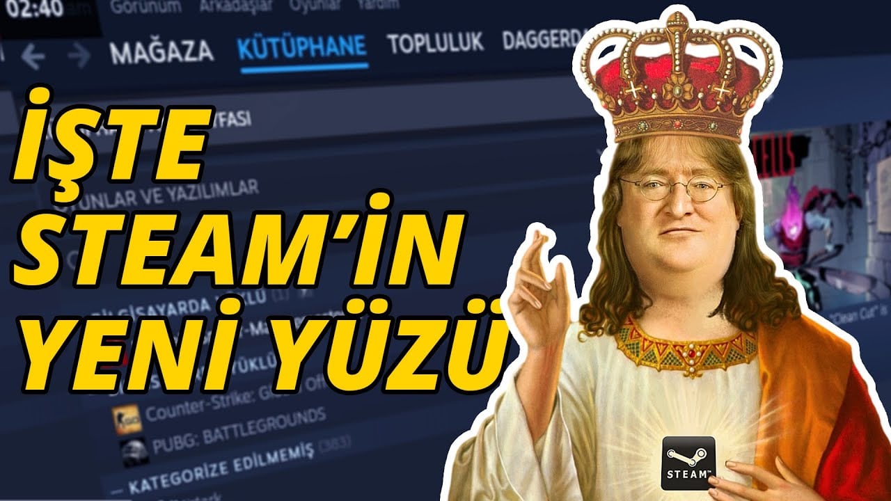 İşte Yeni Steam Arayüzü! (Video)