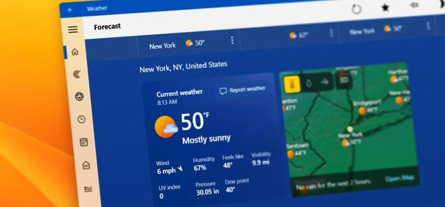 Microsoft Removed Ads from Weather App