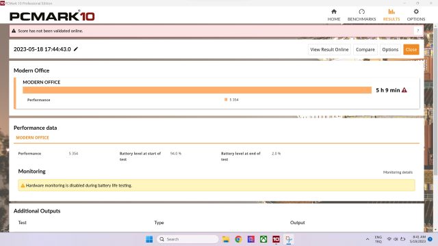 MSI TITAN GT77 HX 13V Pil Performansı