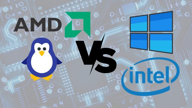 AMD CPU'lar Linux'ta Hâlâ Önde, Windows'ta Intel'in Gerisinde Kalıyor