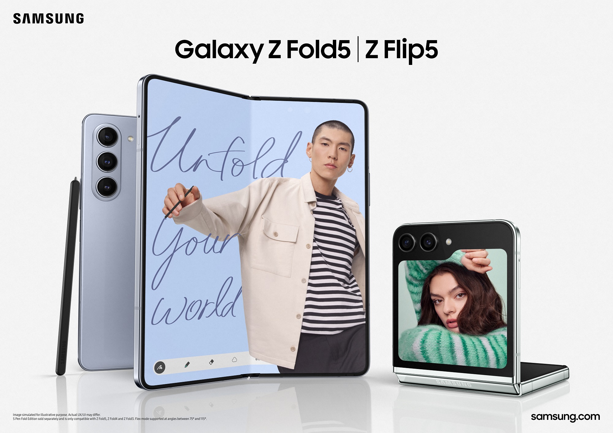Galaxy Z Flip5 ve Galaxy Z Fold5