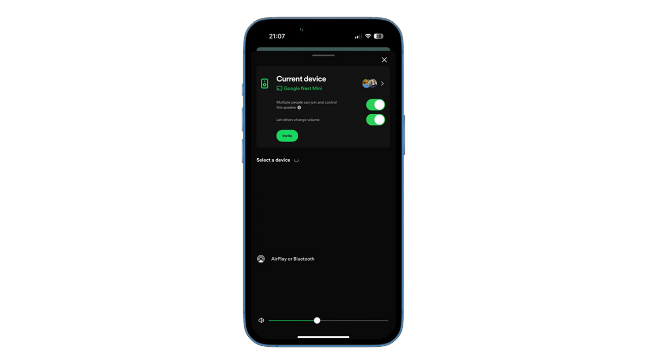 Spotify Paylaşılan Ses Kontrolü