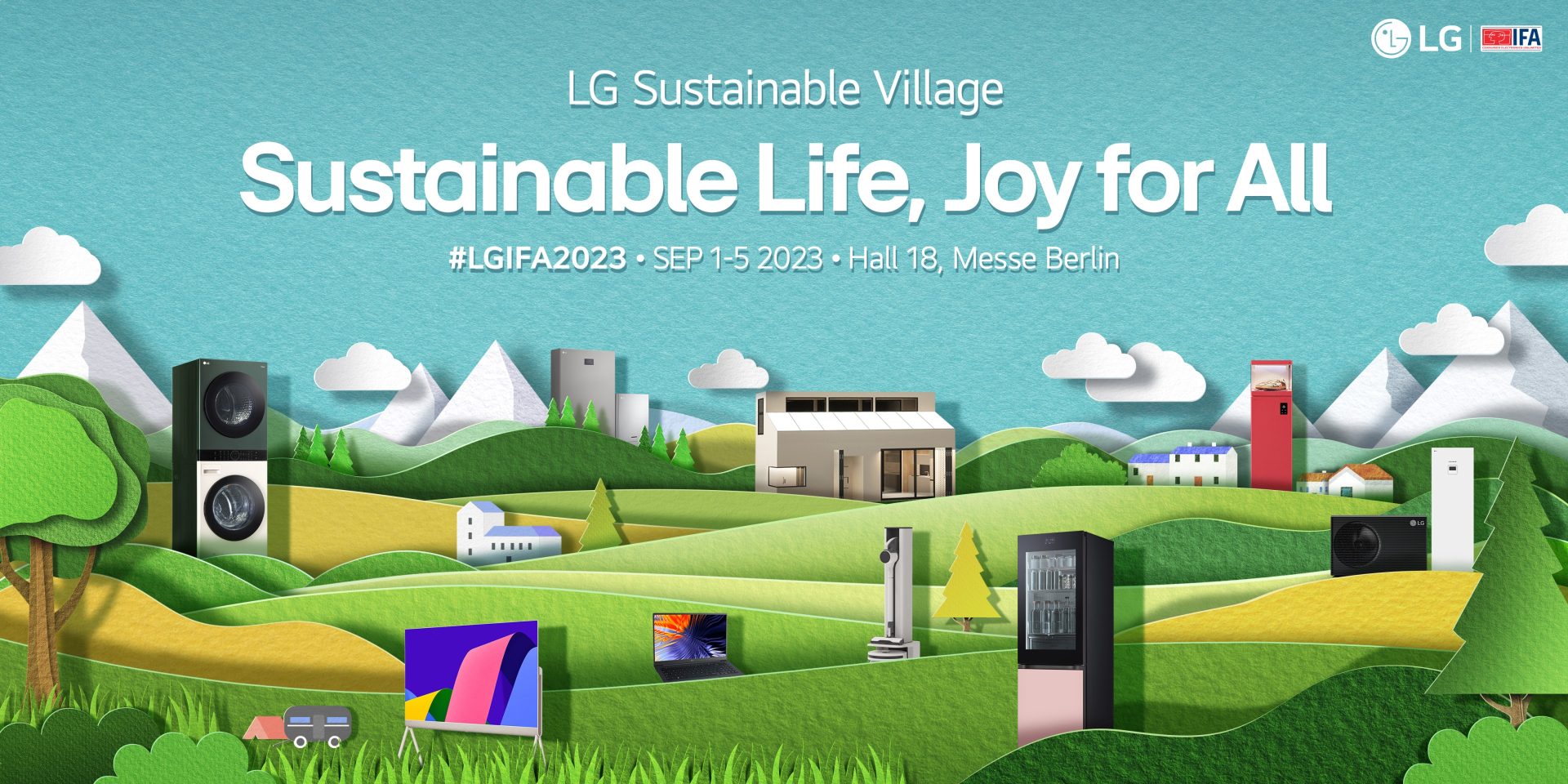 LG, IFA 2023'te Sürdürülebilir Bir Yaşam Vizyonunu Paylaşacak