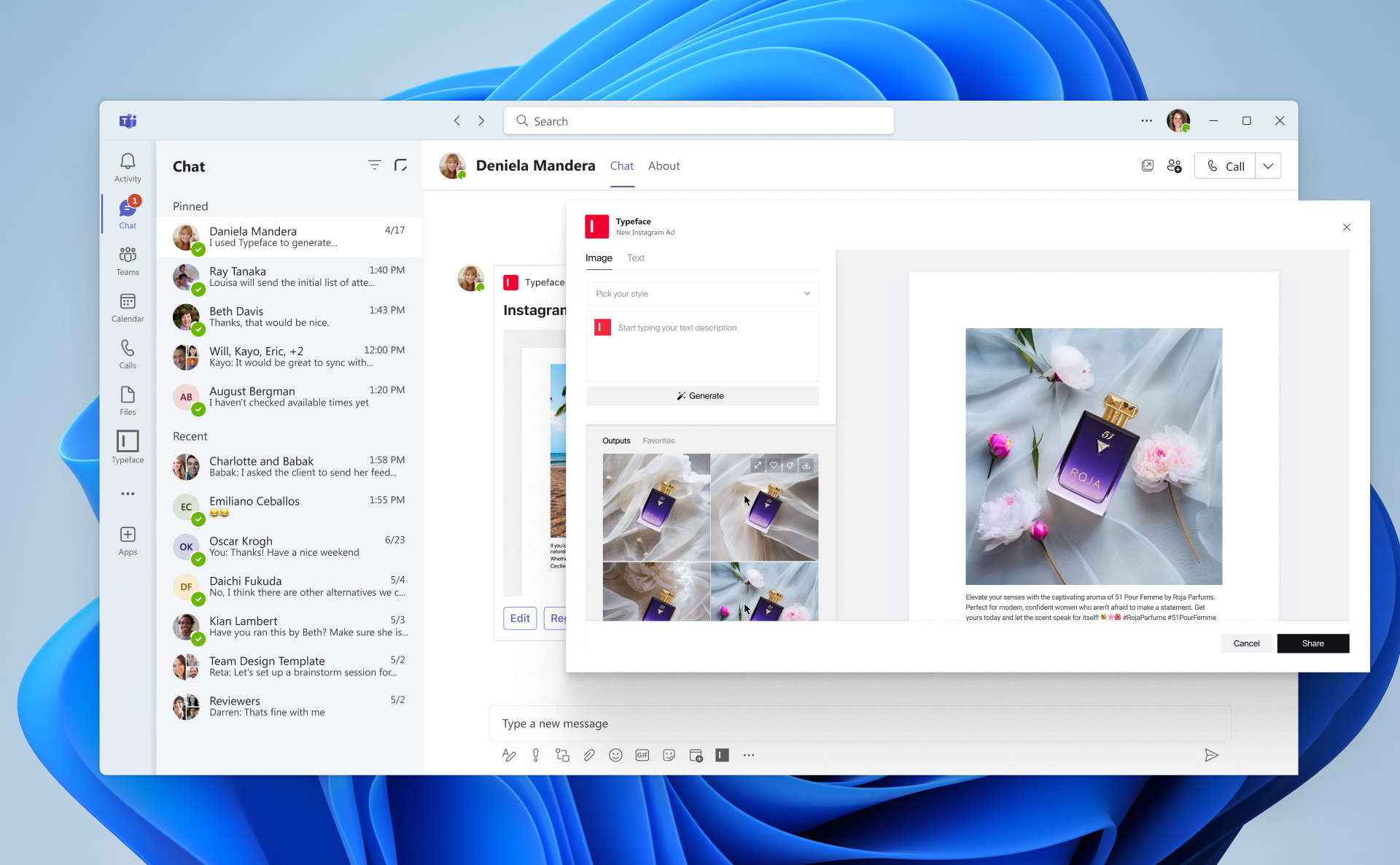 Microsoft Teams, Pazarlamaya Yardımcı Olacak Typeface AI Uygulaması