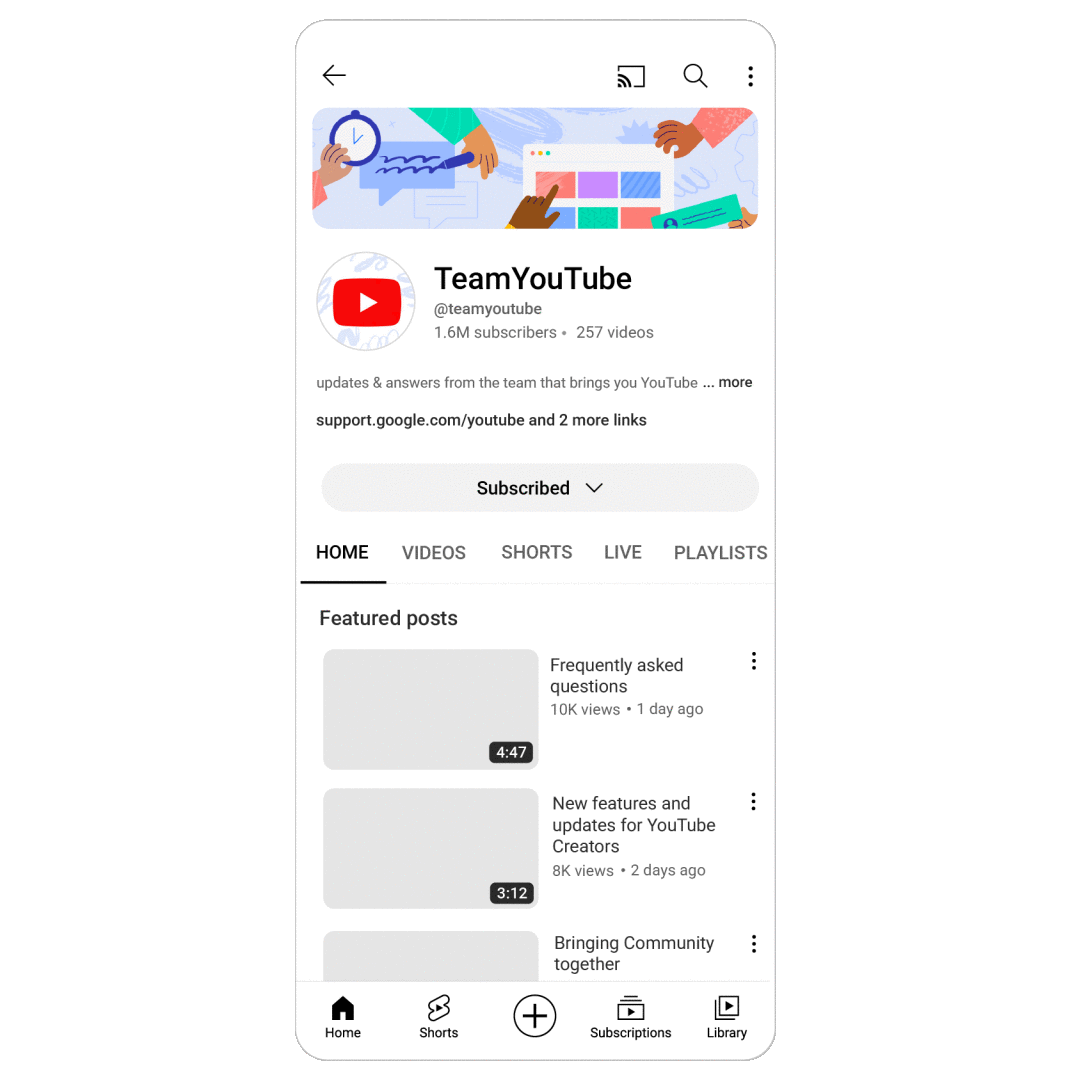 YouTube Shorts Spam'i Azaltmak İçin Linkleri Devre Dışı Bıraktı