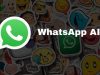 WhatsApp Yapay Zeka kullanarak çıkartma oluşturma.