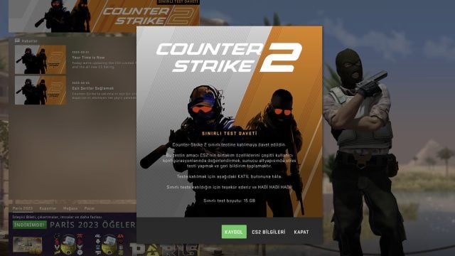 Counter-Strike 2 sınırlı test daveti