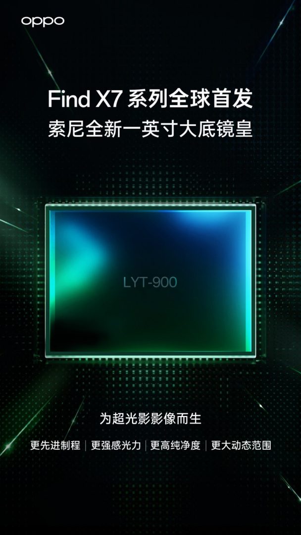 Oppo Find X7 Sony LYT-900 Sensör