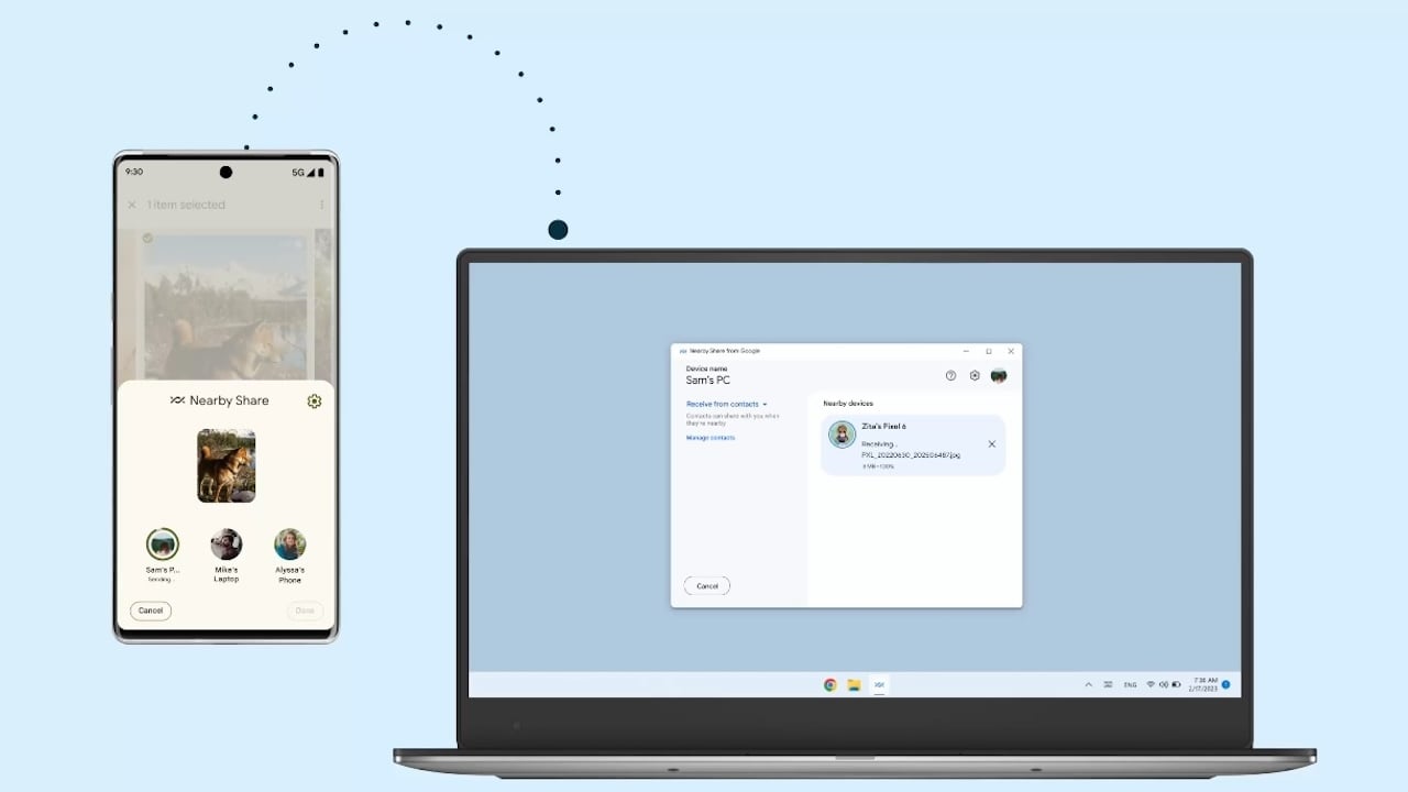 Google Nearby Quick Share