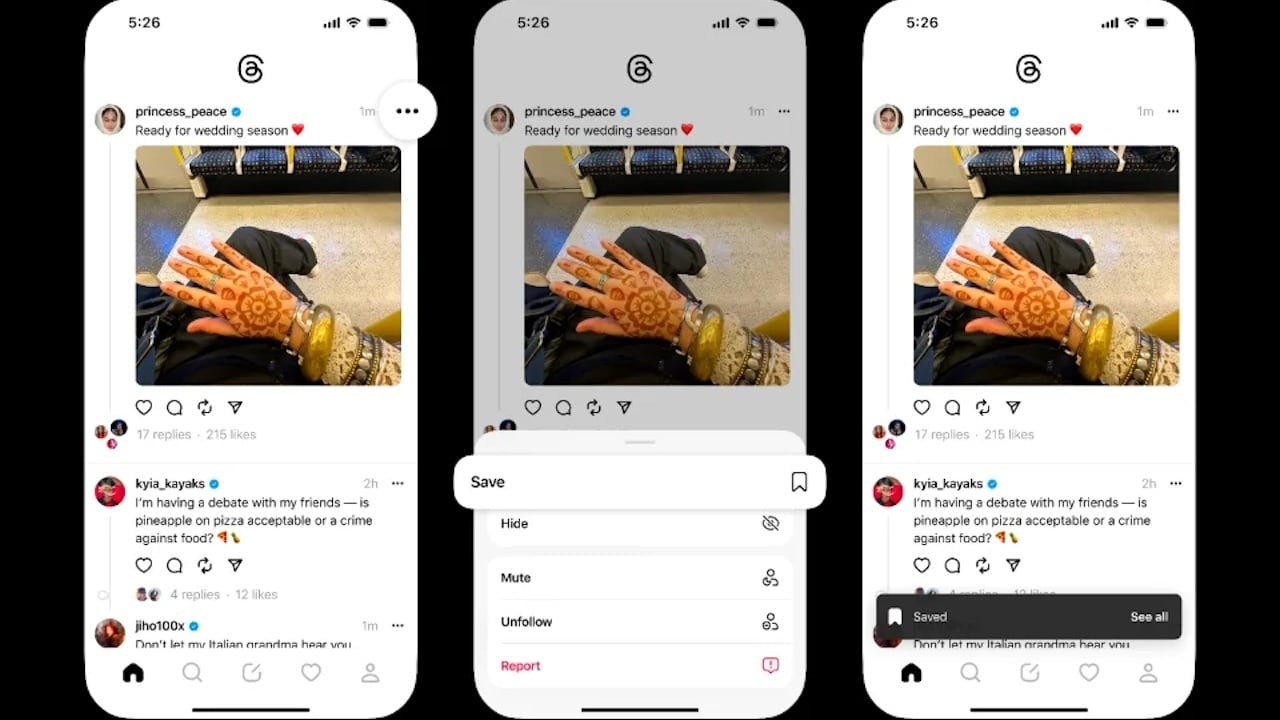 Threads Yer İşaretleri