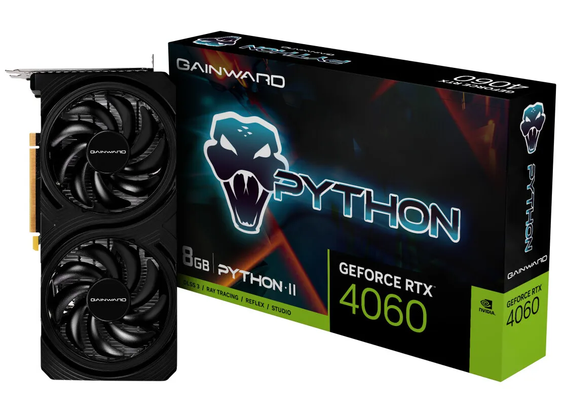 Palit RTX 4060 Infinity 2 ve Gainward RTX 4060 Python 2 Ekran Kartları Piyasaya Sürüldü