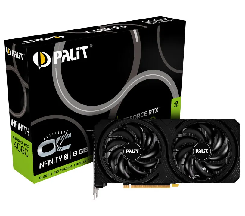 Palit RTX 4060 Infinity 2 ve Gainward RTX 4060 Python 2 Ekran Kartları Piyasaya Sürüldü