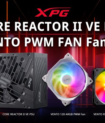 XPG CORE REACTOR II VE Güç Kaynağı ve PWM VENTO ARGB Fan