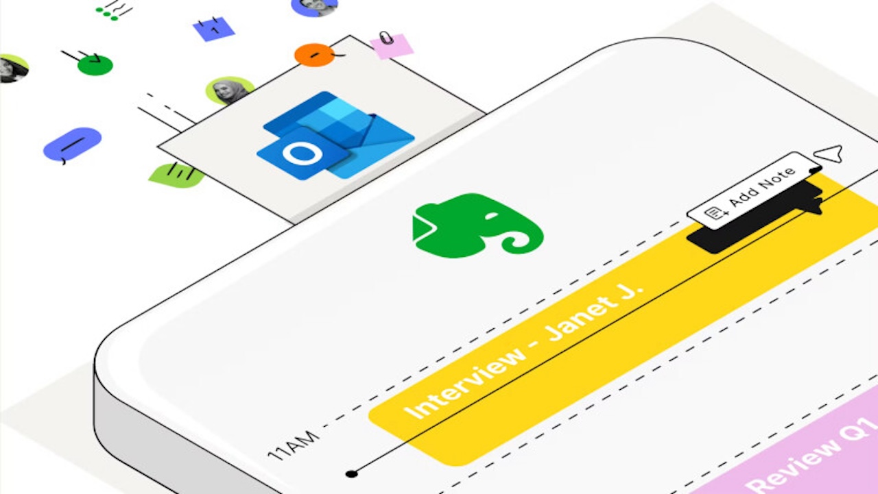 Evernote Outlook Takvim