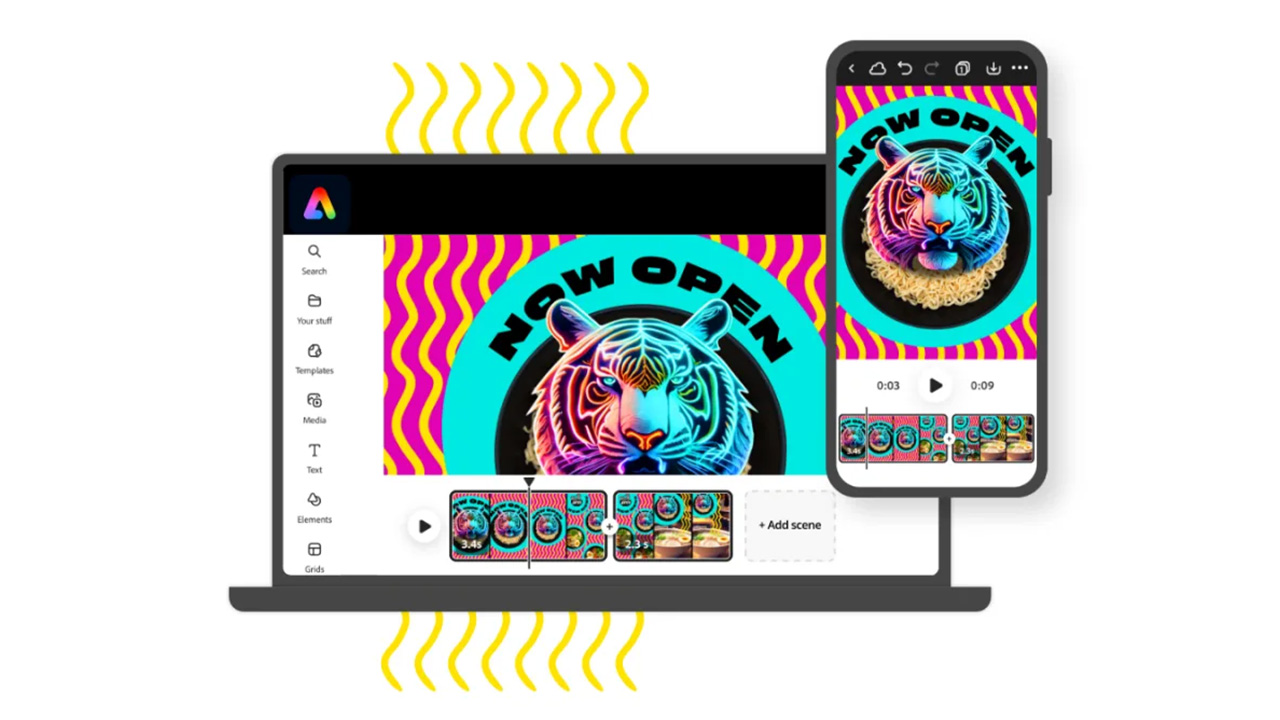 Firefly Adobe Express mobil