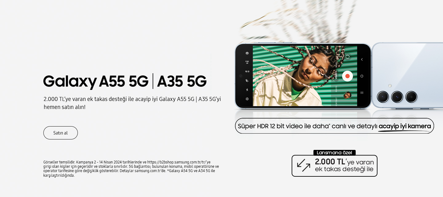 Samsung Galaxy A35 5G ve A55 5G
