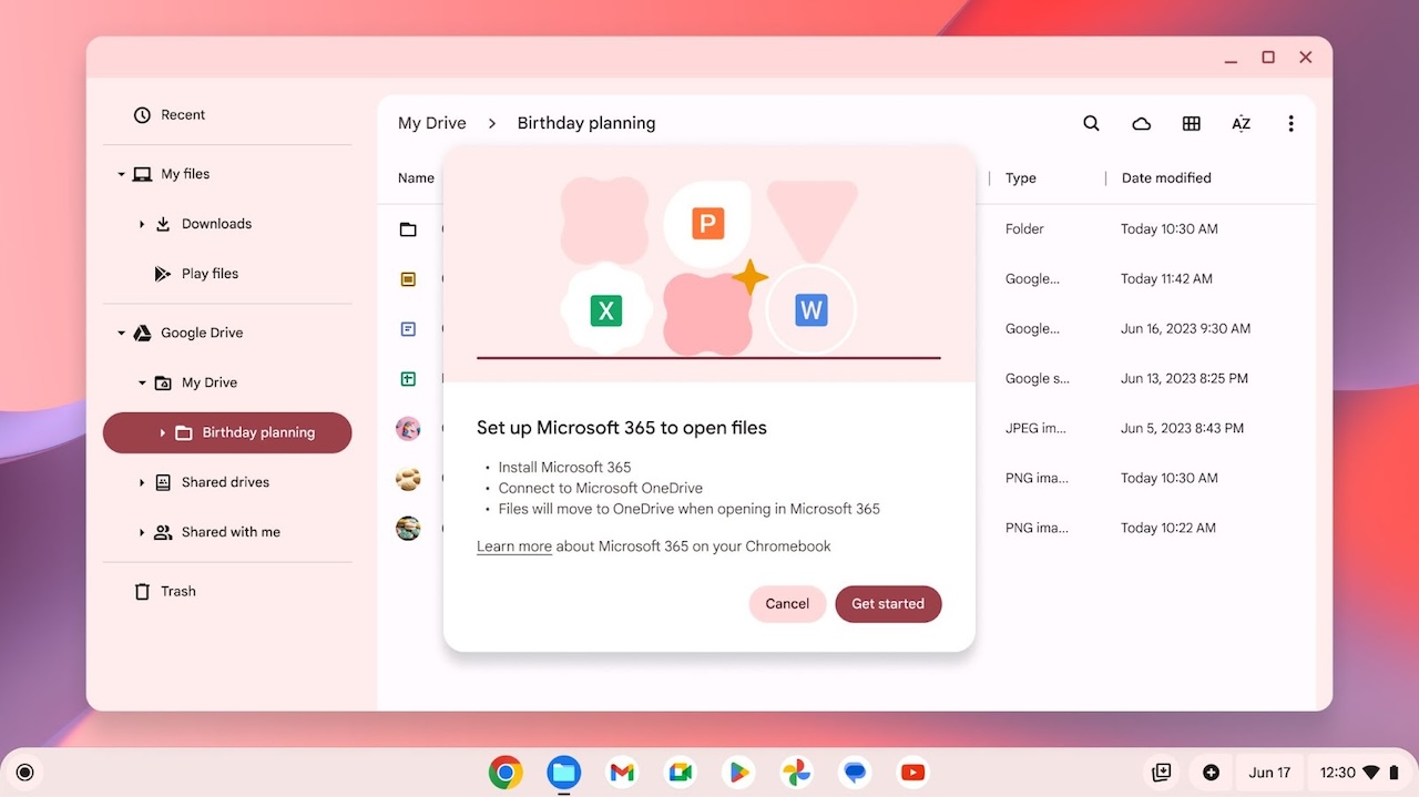 ChromeOS Microsoft 365
