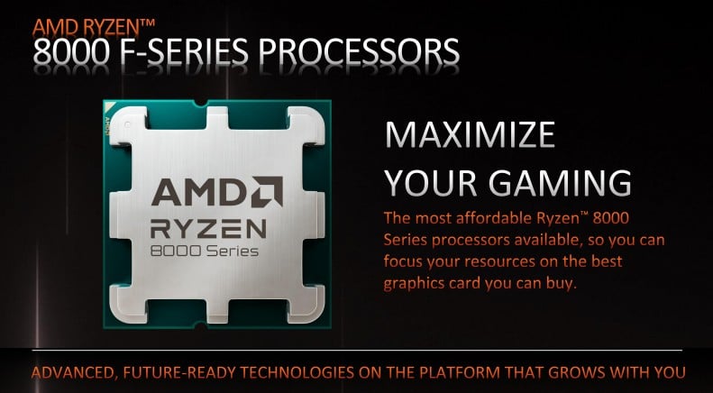 AMD Ryzen 8000 F İşlemciler