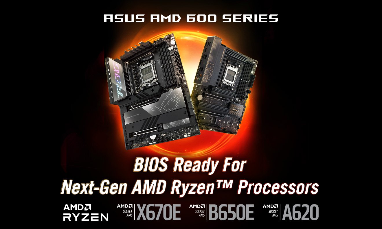 ASUS AMD 600 Serisi Anakartlar, Yeni Nesil Ryzen İşlemcileri Destekleyen BIOS Güncellemesini Aldı