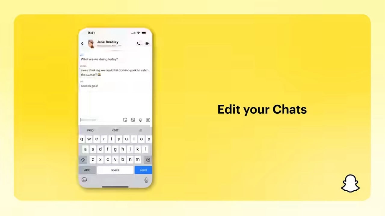 Snapchat Düzenlenebilir Mesajlar