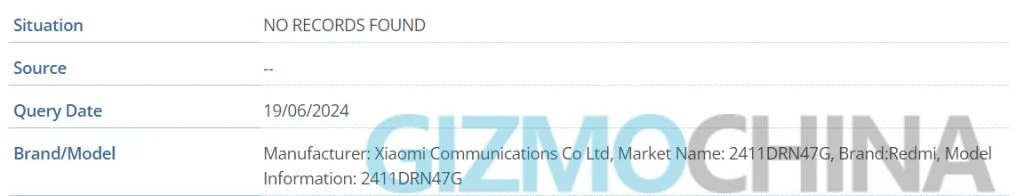 Redmi 14C 5G IMEI listelemesi