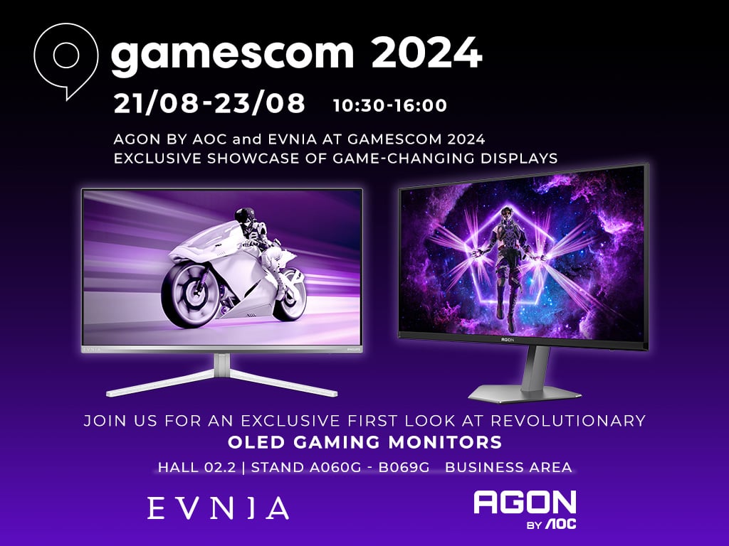 AGON by AOC ve Evnia Gamescom 2024'te Yer Alacak