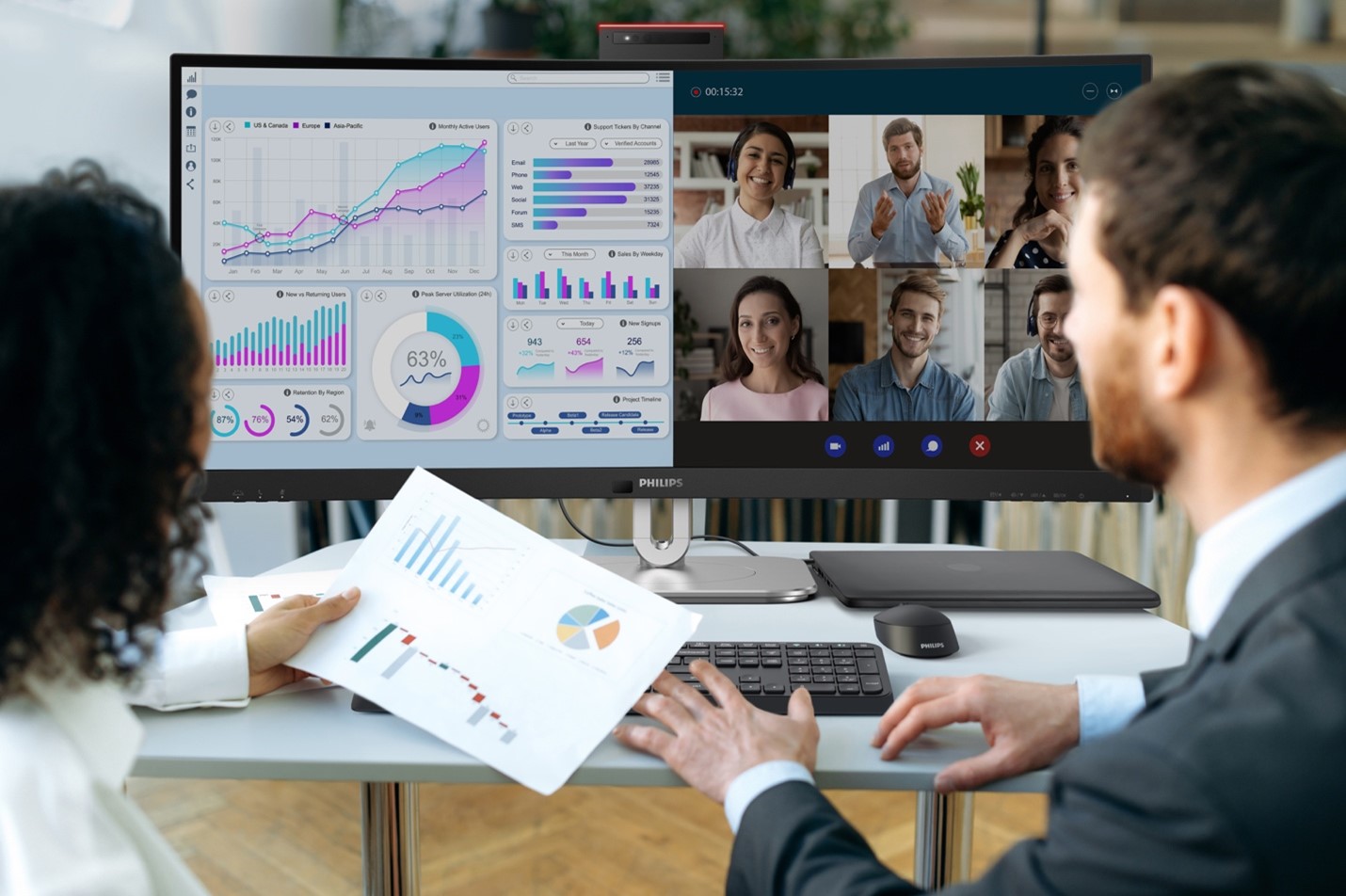 Philips 34B2U6603CH ve 34B2U5600 İş Monitörleri Tanıtıldı