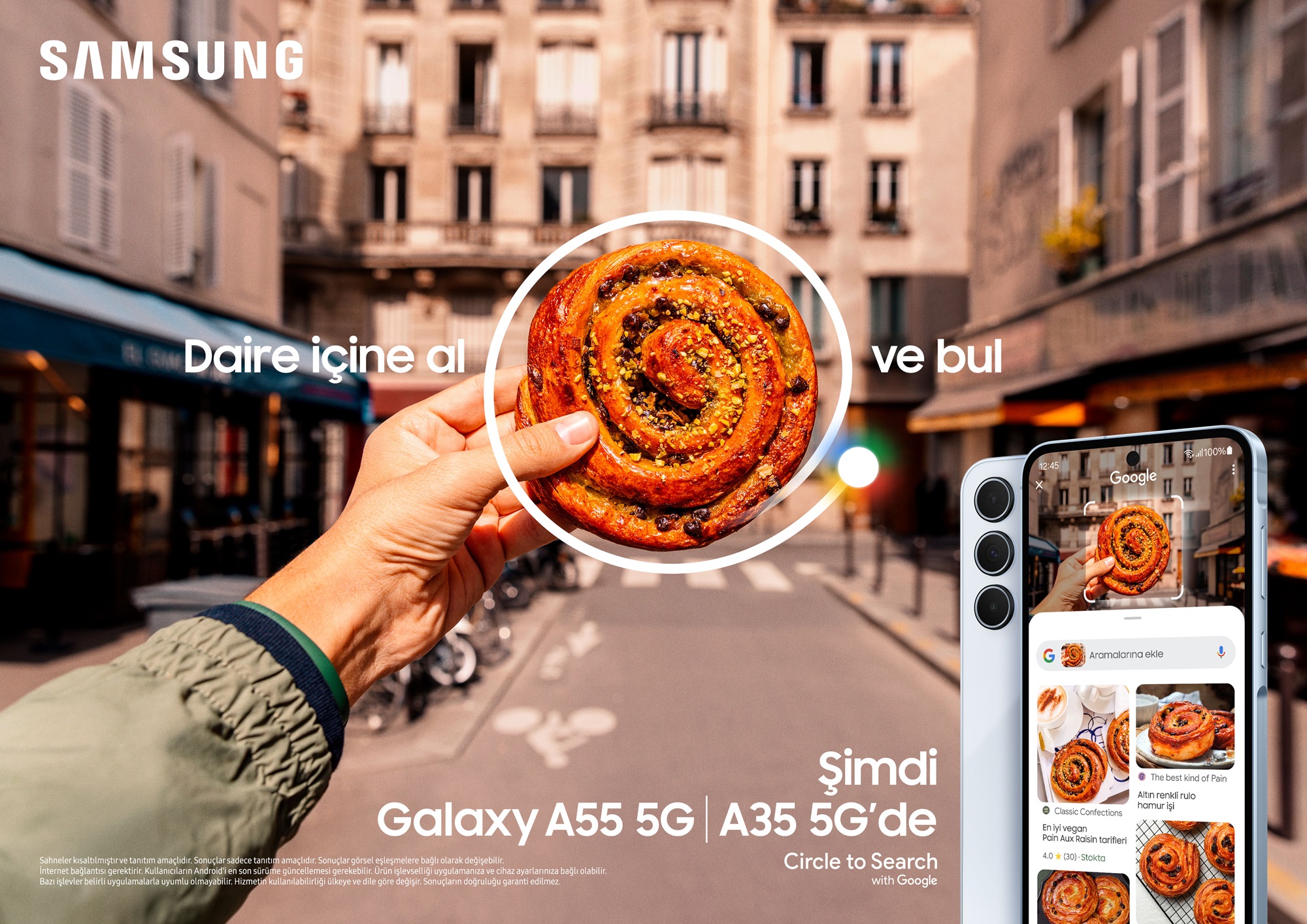 Galaxy A Serisi ve Galaxy S21 FE Akıllı Telefonlara Circle to Search Özelliği Geldi