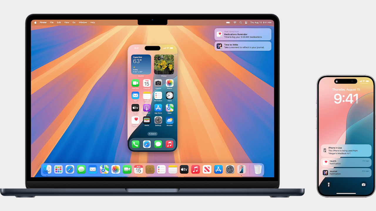 iOS 18.1 Beta iPhone Yansıtma Sürükle-Bırak