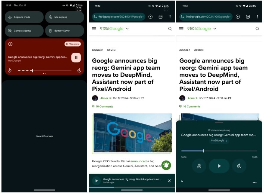 Google Chrome arka planda metin dinleme.