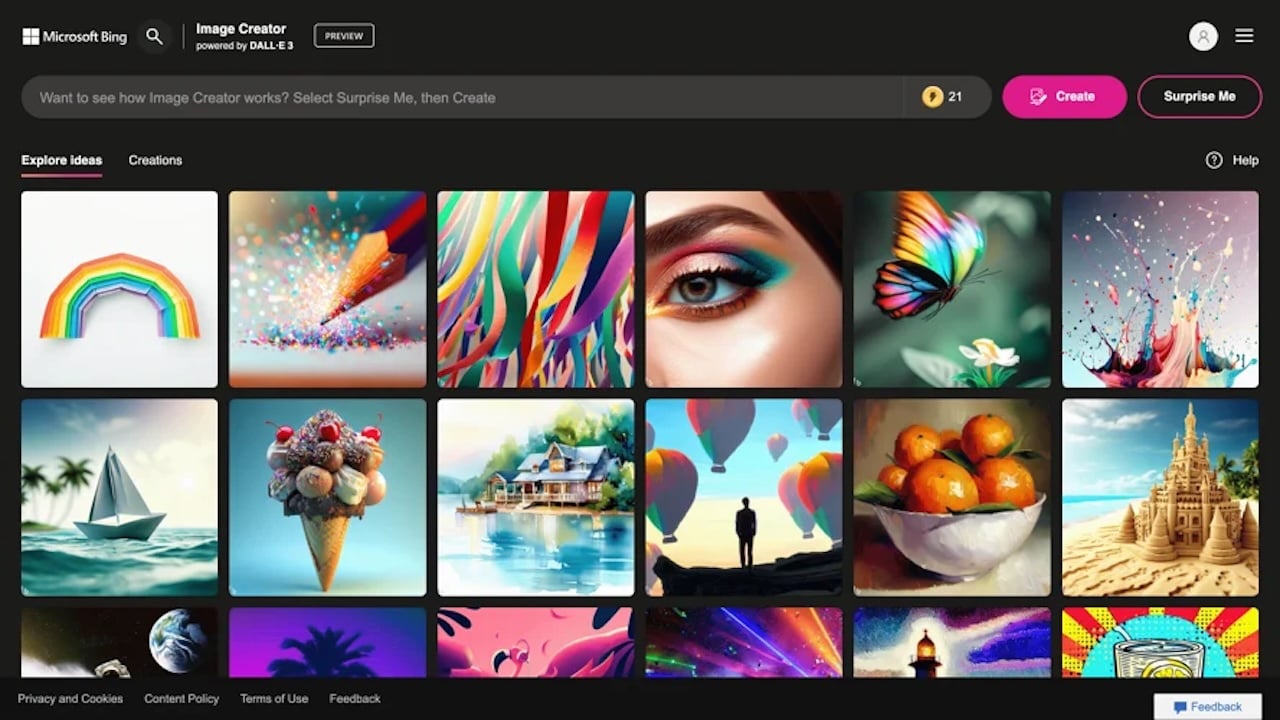 Bing Görüntü Oluşturucu DALL-E 3 PR16
