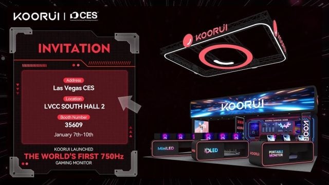 KOORUI 750 Hz Oyun Monitörü