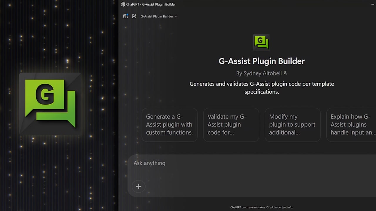 Project G-Assist ChatGPT