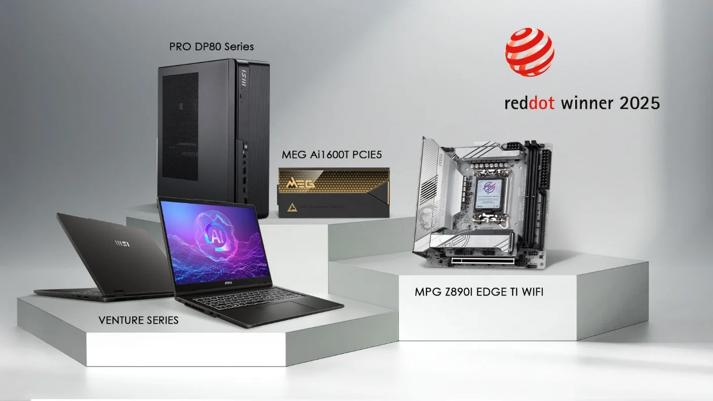 MSI, Birden Fazla Red Dot Tasarım Ödülü Kazandı