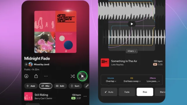 Spotify geçişler