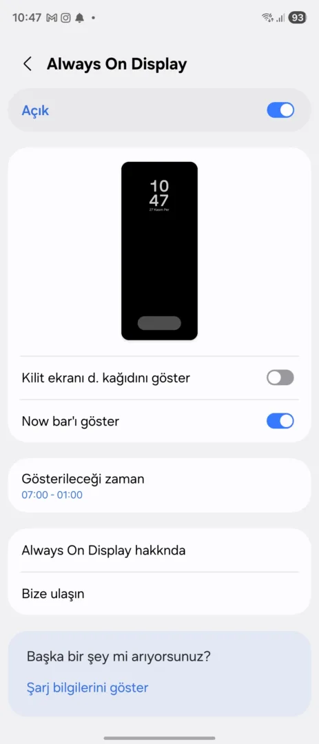 Android’de Her Zaman Açık Ekran nasıl açılır?