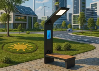 Güneş enerjili akıllı şehir bankı!