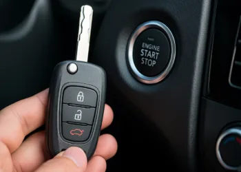 Pili bitmiş akıllı anahtar ile araç çalıştırma