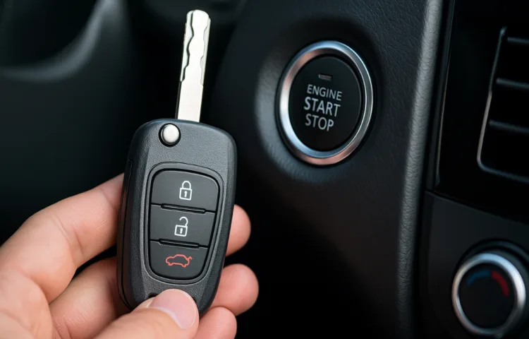 Pili bitmiş akıllı anahtar ile araç çalıştırma