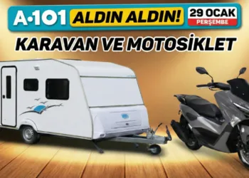 A101 çekme karavan ve motosiklet satacak!