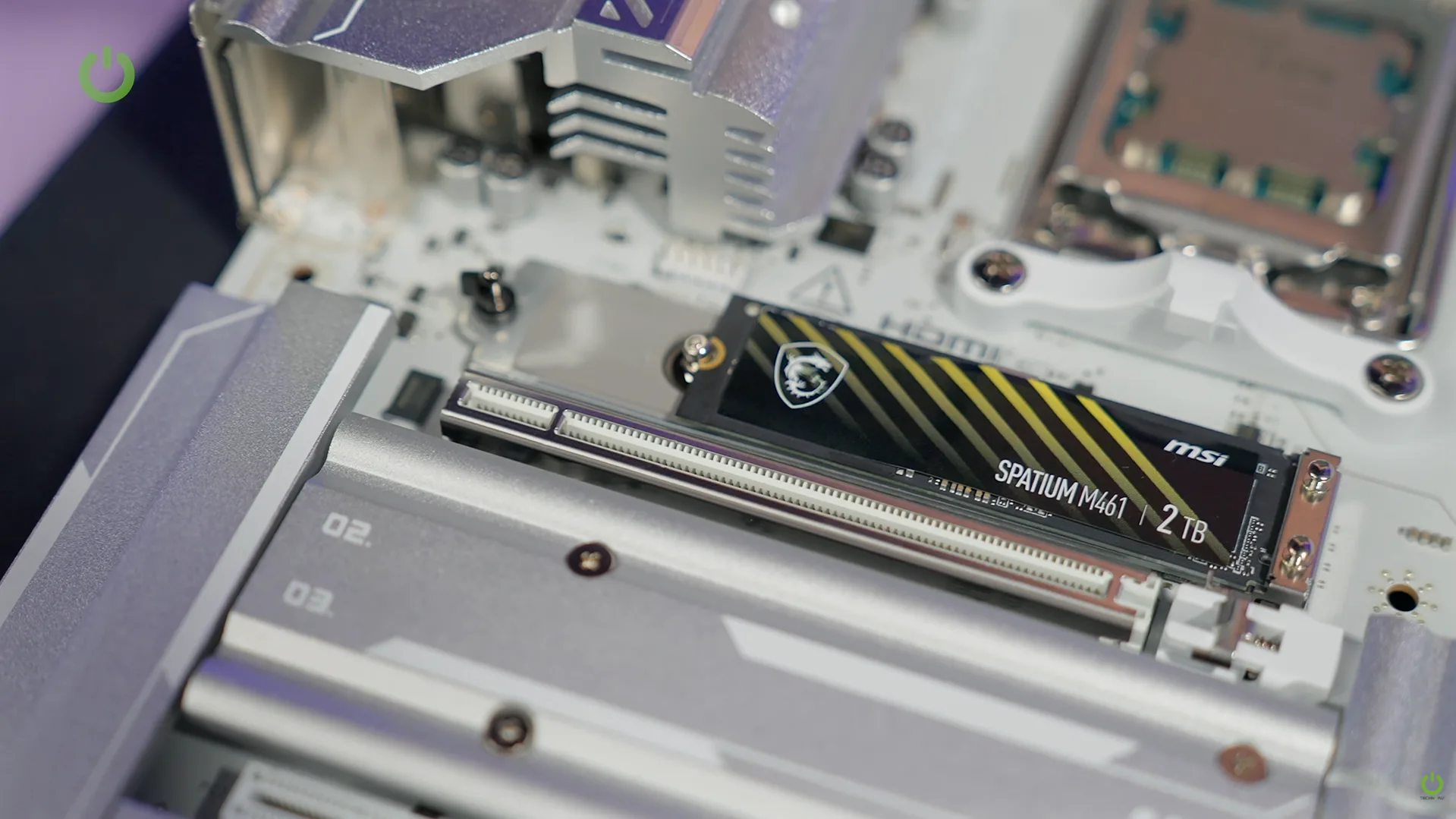 MSI Spatium M461 SSD - Anakart M2 SSD soketi