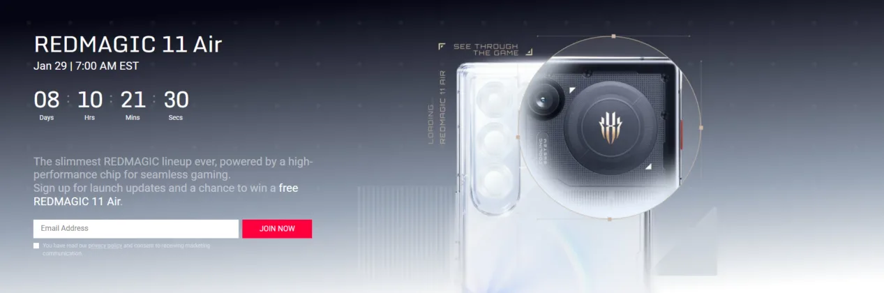 Red Magic 11 Air 29 Ocak'ta globale gelecek