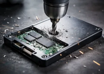 SSD’yi matkapla silmeye çalıştı, sonuç fiyasko oldu!