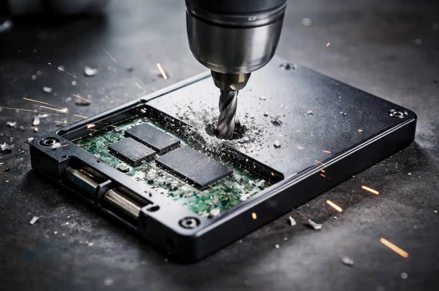 SSD&rsquo;yi matkapla silmeye &ccedil;alıştı, sonu&ccedil; fiyasko oldu!