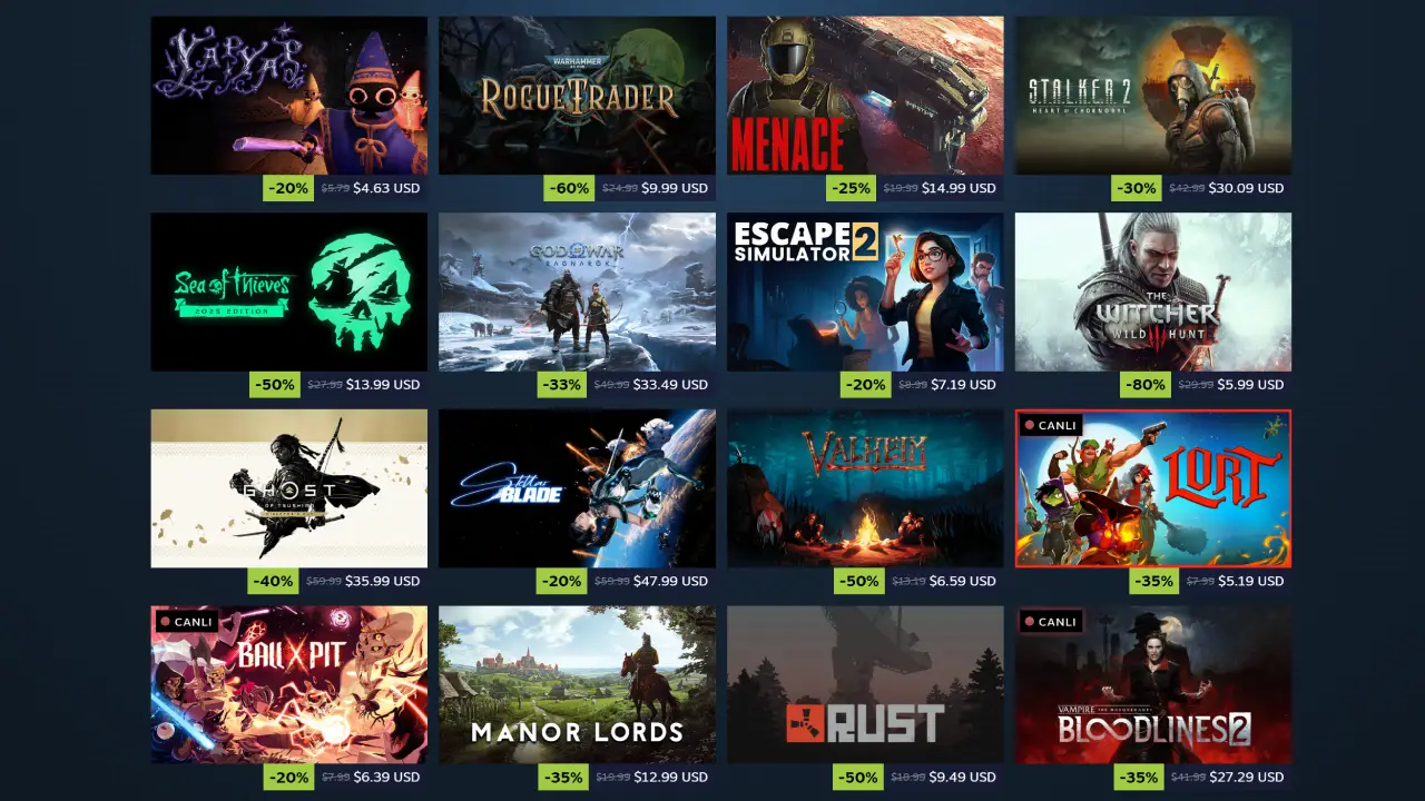 Steam İlkbahar İndirimleri